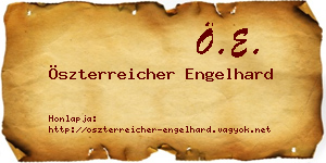 Öszterreicher Engelhard névjegykártya